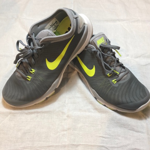 nike yellow and grey shoes